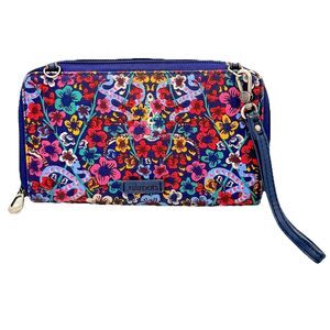 Sakroots Floral Zip Around Wallet Smartphone Detachable Wristlet Organizing
